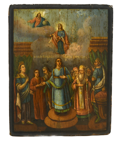 19th ukrainian russian icon - c., ukrainian/russian