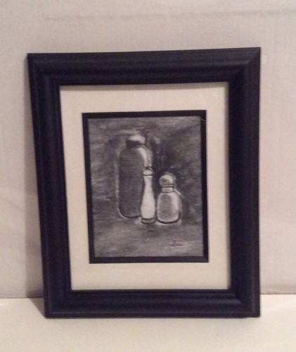 Original charcoal and conte - charcoal,