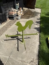 Large Vintage Rooster Weathervane - Green