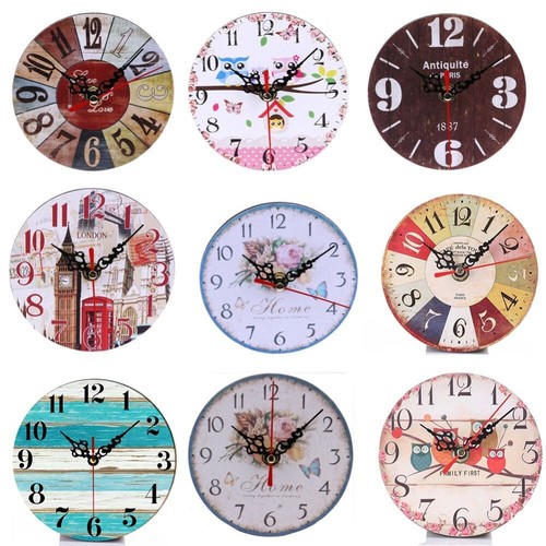 Wooden mdf wall clock covered - mdf,