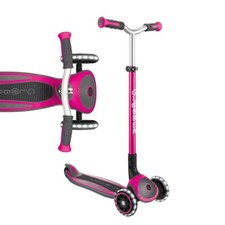 GLOBBER MASTER LIGHTS - WIDE DECK 3 WHEELED SCOOTER - PINK - NEW & BOXED