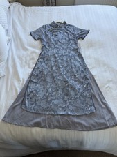 Blue Grey Silk Blend Mandarin