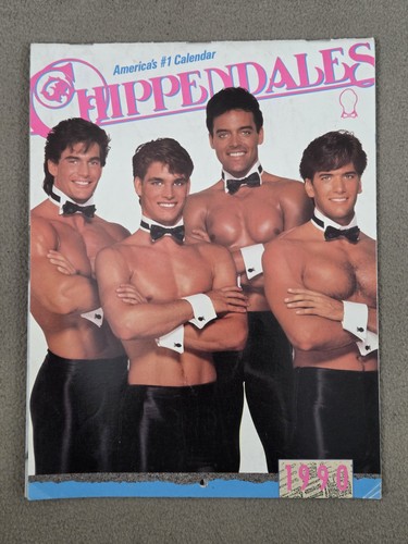 Chippendale 1990 calendar - chippendale,