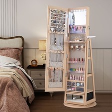 360° Rotating Jewelry Armoire