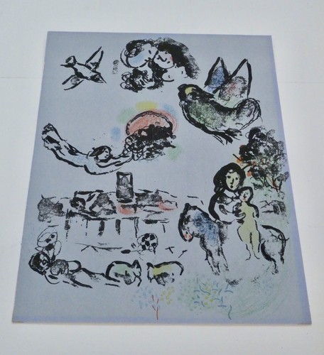 Vintage marc chagall nocturne - chagall, "nocturne