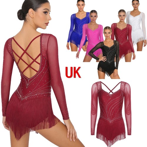 Womens rhinestone fringe - uk,