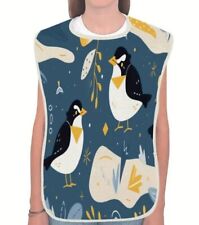 1pc Birds - Linen Adult Bib