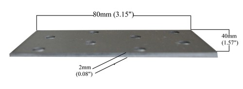 Flat connecting joining plate - joining,
