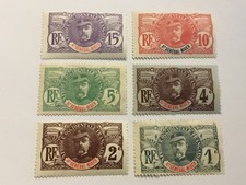 old stamps  UPPER SENEGAL AND NIGER   x   6,  1906