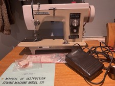 Janome New Home 535 Heavy Duty Sewing Machine & Manual & Accessories