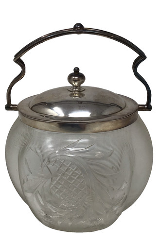 Antique biscuit barrel jar - biscuit,