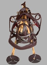 Leather driving harness brown - driving,