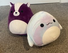 SQUISHMALLOW SLOAN THE PRUPLE SKUNK and Laslow Whale