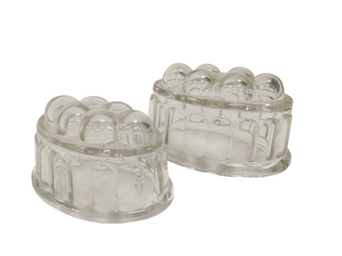 Pair vintage clear - vintage, glass
