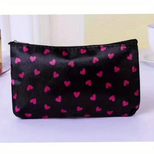 Heart pattern zipper - heart, makeup