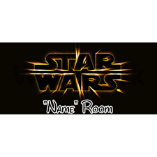Star Wars Personalised Bedroom Door Sign  - Any Text/Name (4)