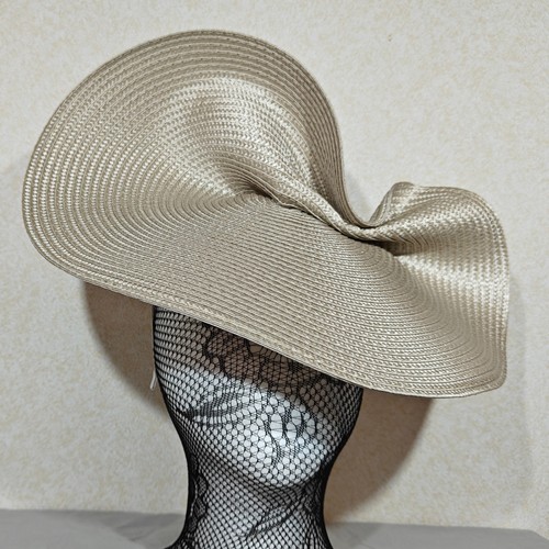 Champagne cream large straw - cream,