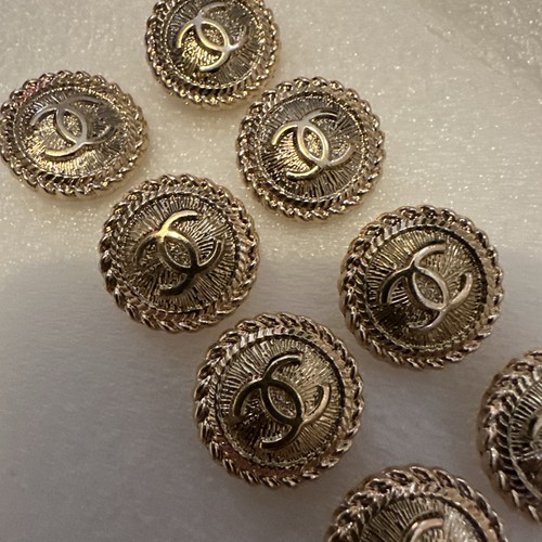Gold chanel buttons 21mm - buttons,