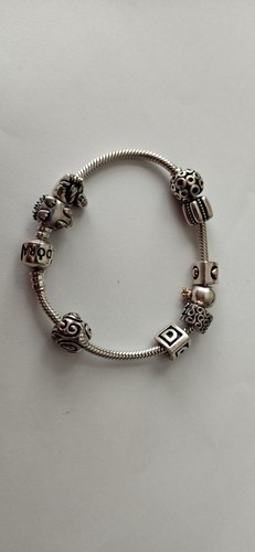 Pandora silver bracelet charms - silver,