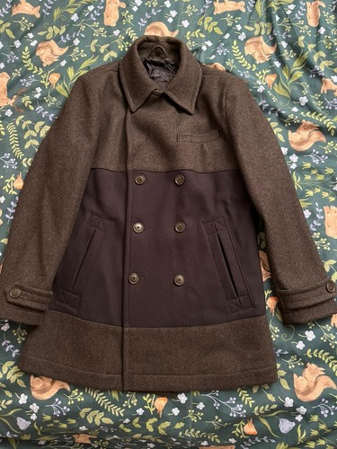 Men designer wool peacoat - men’s,