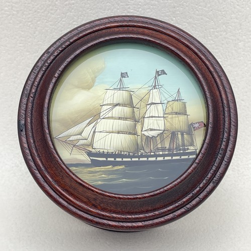 Vintage wooden snuff - snuff, box