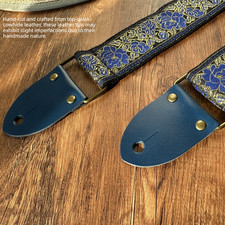 Handmade Blue Rose Guitar