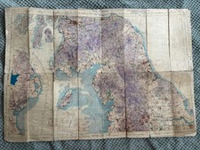 WW2 RAF OS War Map - Sheet 4, The Border (Scotland). Linen Backed