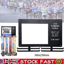 Marathon Medal Display Frame Medal Rack Holder Hanger for Medal, Running Bib