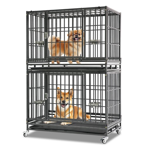 Two tiers stackable pet - tiers,