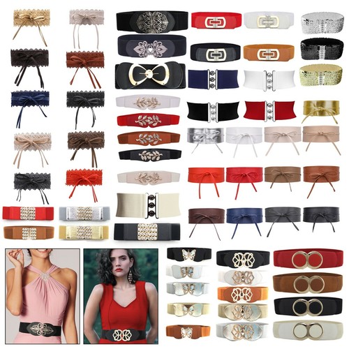 Women ladies wide fashion belt - fashion,