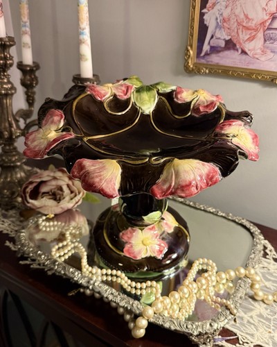 Art nouveau majolica poppy - nouveau,