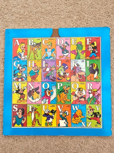 Disney vintage alphabet wooden - vintage,