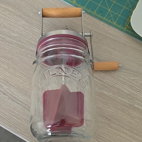 Kilner hand crank - crank, glass