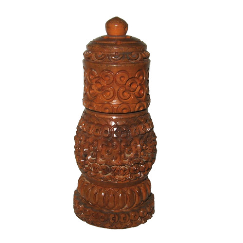Vtg antique treen carved - antique,