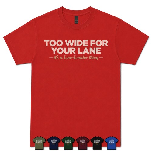 Too wide for - too, your