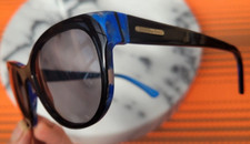 Mercedes-Benz ' MB02-015S C-Class ' Black/Blue Handmade Sunglasses ***RARE