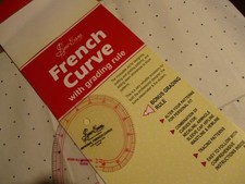 Imperial French Curve Template Sew Easy Pattern Cutting, Grading Rule Acrylic 