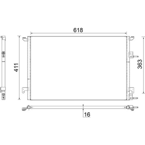 Mahle condenser for - condenser, 9-3