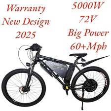 Electric Bike 5000W 72V 60+Mph