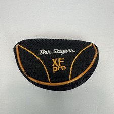 Ben Sayers XF Pro Mallet Putter Head cover Black/Orange Mesh Hook and Loop