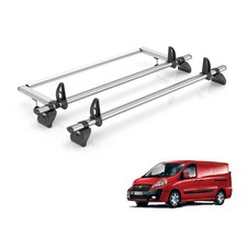 Fiat Scudo Roof Rack For 07-2016 Barn Door Models 2x Bars + Roller + Loadstops