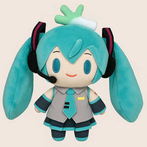 Hatsune miku fufu - miku, plush