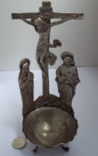 LOVELY RARE ENGLISH ANTIQUE 1897 ECCLESIASTICAL STERLING SILVER HOLY WATER STOUP