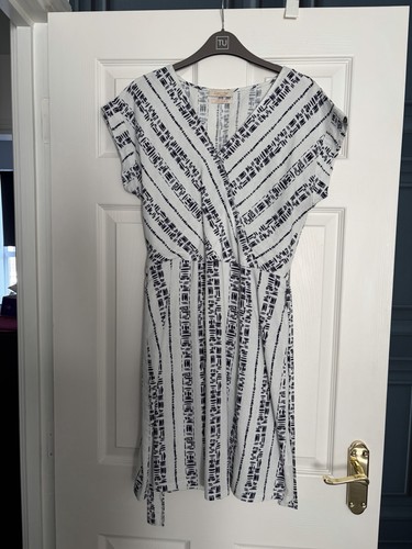 Tesco white linen summer - white,