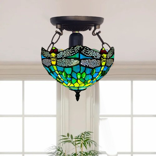 Tiffany green dragonfly - tiffany,