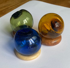 Set of contemporary glass fishing floats