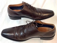 Dune London - Men's Shoes, Brown Leather Chisel Toe Oxford, Size UK 10  - CG C55