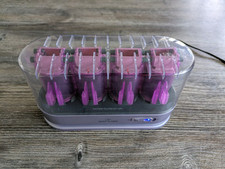 Nicky Clarke Rollers Heated Anti Flat Root Lifters NCR4 25mm Set In Silver Tray 