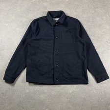 The Stronghold Jacket Mens Large Blue Wool Blend Chore Field Utility Oi Polloi