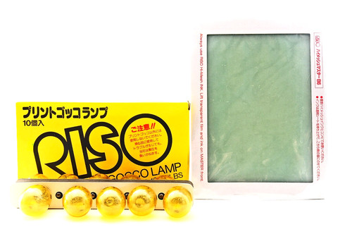Riso print gocco lamp - riso, bulbs
